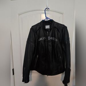 Harley-Davidson Women's Black Leather Biker Jacket